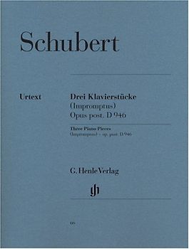 3 Klavierstücke - Impromptus - aus dem Nachlass D 946 - Franz/Hrsg. Mies, Paul Schubert