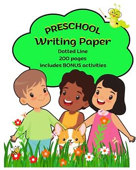 Preschool Writing Paper: Preschoolers Dot-lined Paper