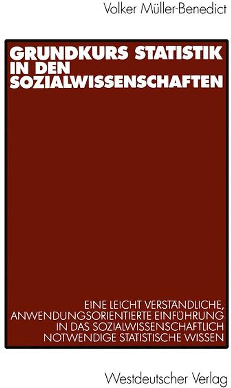 Grundkurs Statistik in den Sozialwissenschaften
