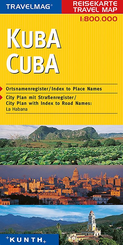 KUNTH Reisekarte Kuba 1:800 000