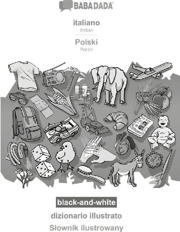 italiano - Polski, dizionario illustrato, BW