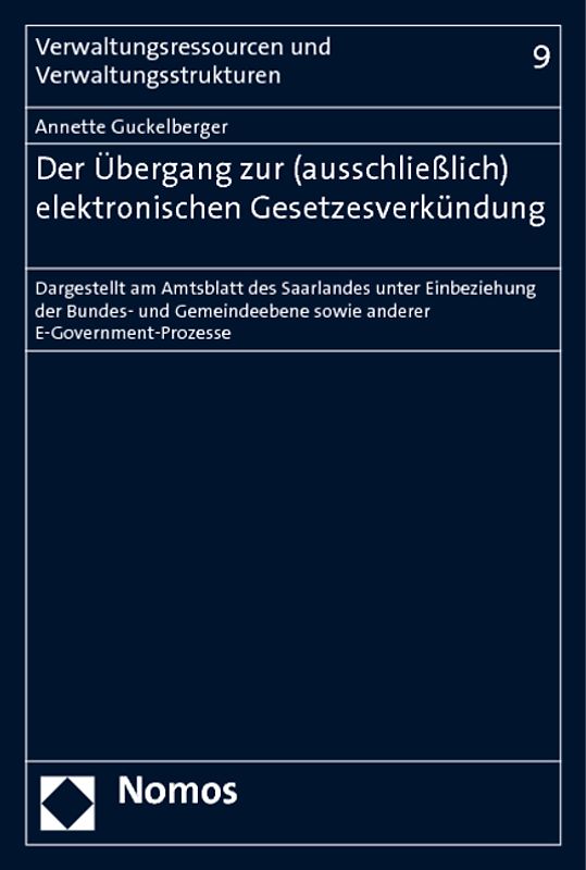 Der Übergang zur (ausschließlich) elektronischen Gesetzesverkündung