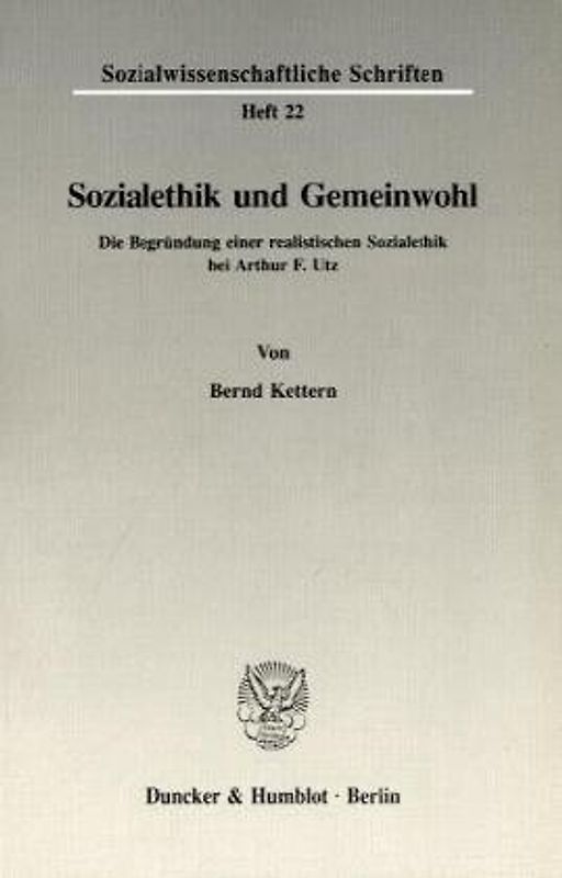 Sozialethik und Gemeinwohl.