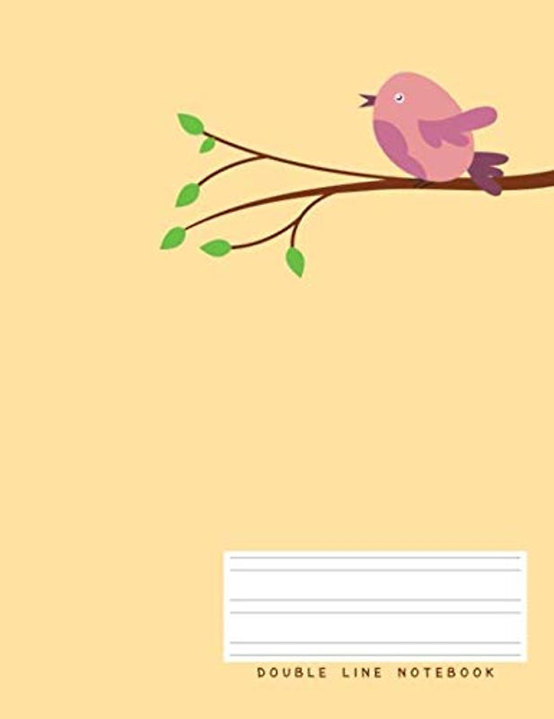 Double Line Notebook: Double Line Notebook For Kids And Adults : Practicing Alphabet Letters, Words, Or Manuscript : 90 Pages