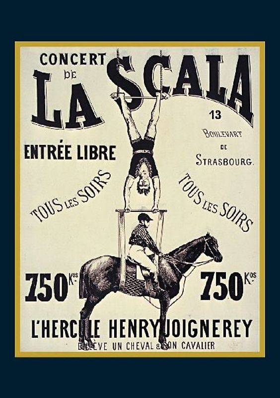 Carnet Blanc, Affiche La Scala "L'Hercule"