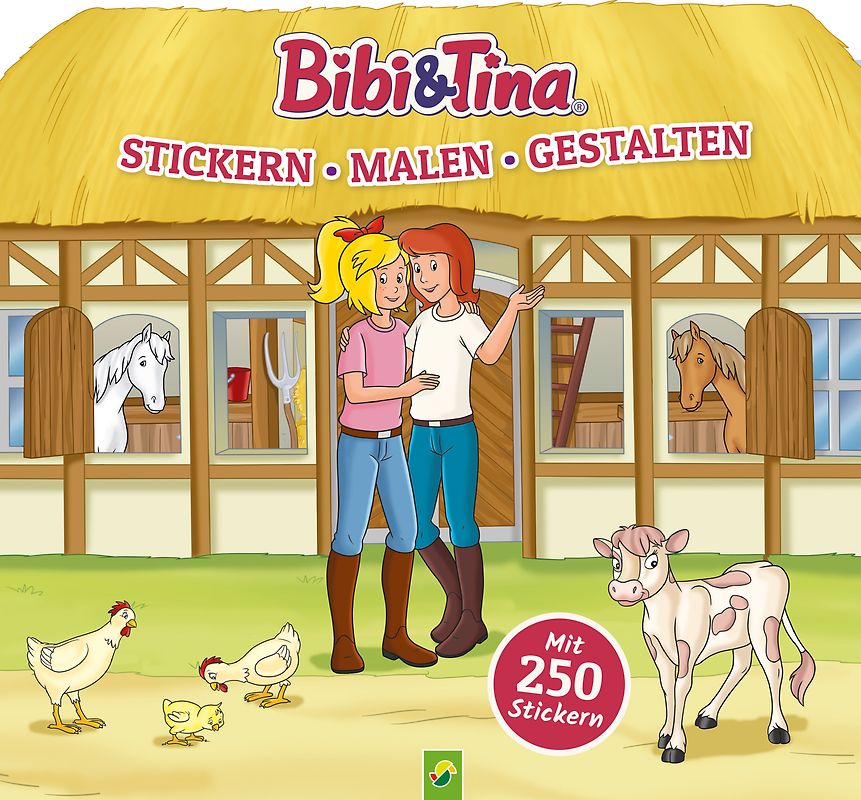 Bibi & Tina - Stickern, Malen, Gestalten. Mit 250 Stickern
