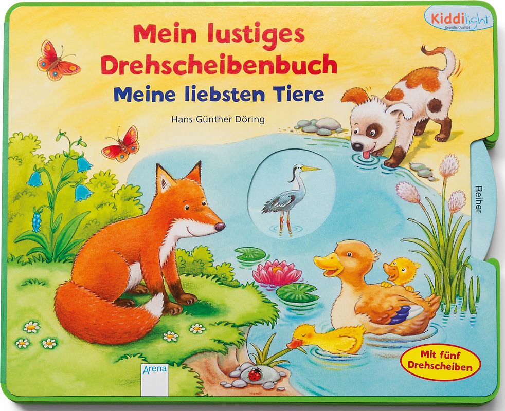 Meine liebsten Tiere. Kiddilight. Mein lustiges Drehscheibenbuch