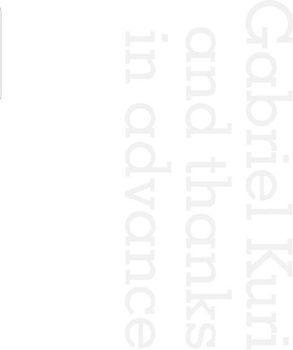 Gabriel Kuri: And Thanks in Advance