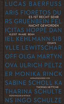 Es ist recht sehr Nacht geworden