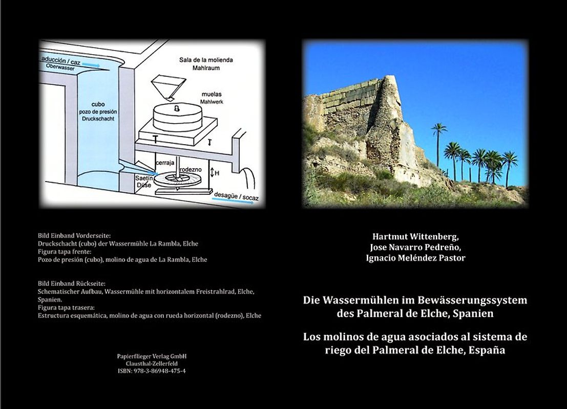 Die Wassermühlen im Bewässerungssystem des Palmeral de Elche, Spanien