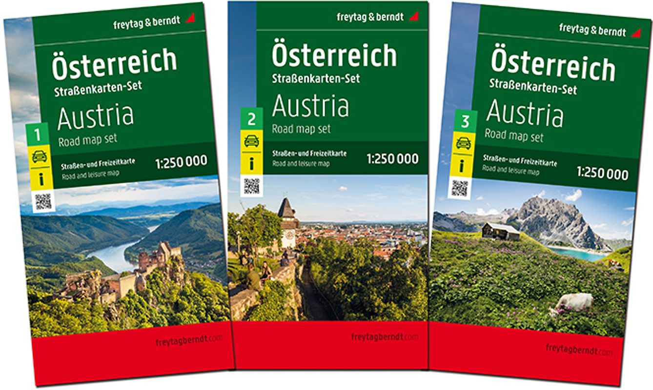 freytag & berndt Straßenkarte Österreich Set 1:250.000