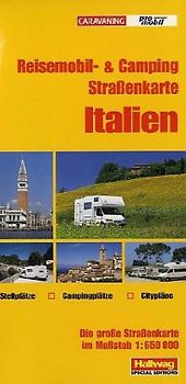 Italien Reisemobil & Camping Strassenkarte