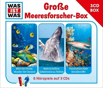 WAS IST WAS 3-CD-Hörspielbox. Große Meeresforscherbox