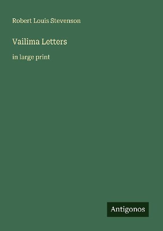 Vailima Letters