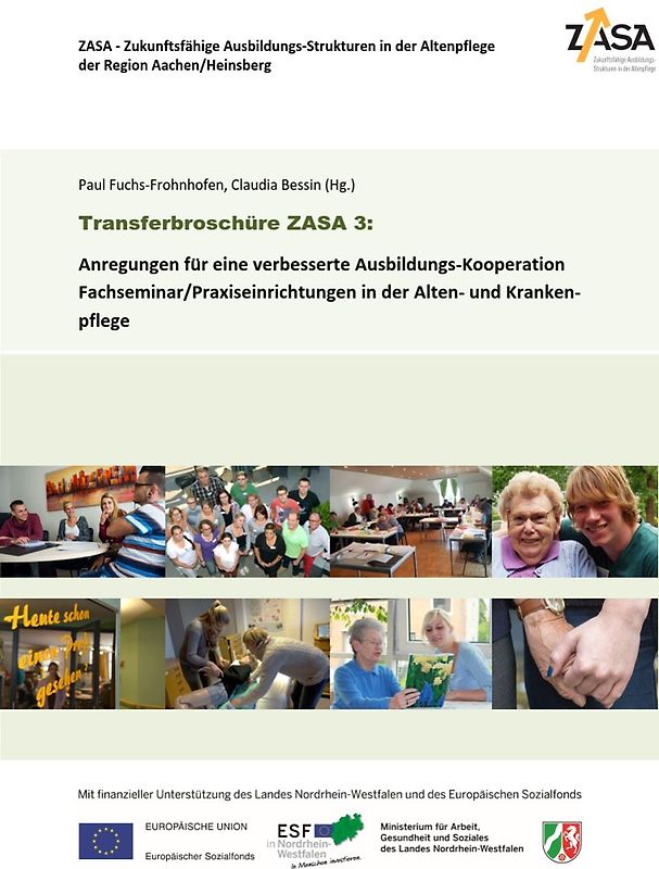 Anregungen für eine verbesserte Ausbildungs-Kooperation Fachseminar/Praxiseinrichtungen in der Alten- und Kranken- pflege