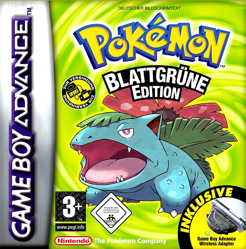 Pokémon - Blattgrüne Edition [inkl. GBA Wireless Adapter] Bundleversion