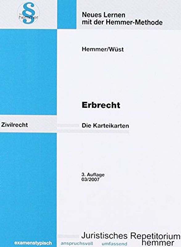 Erbrecht - Karteikarten