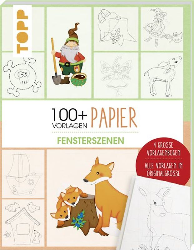 Vorlagenmappe Papier – Fensterszenen