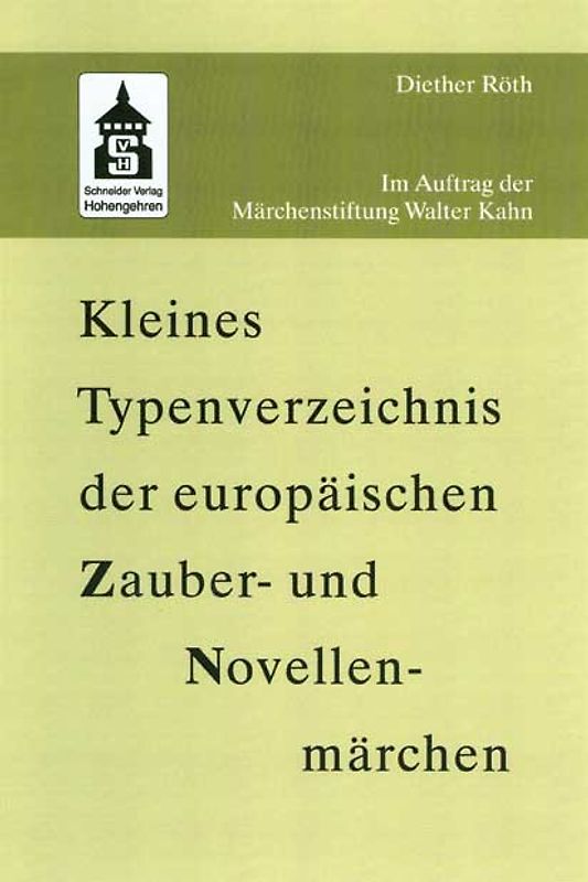 Kleines Typenverzeichnis