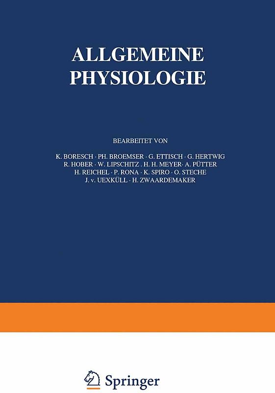 Handbuch der Normalen und Pathologischen Physiologie