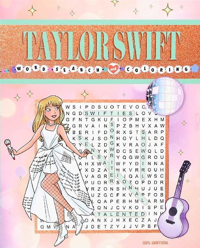Taylor Swift Word Search and Coloring