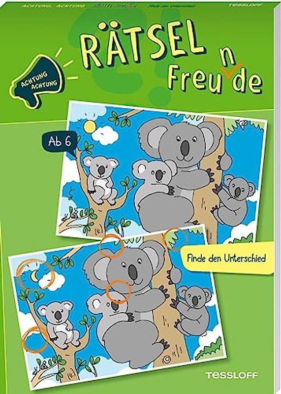 Achtung, Achtung Rätselfreu(n)de. Finde den Unterschied