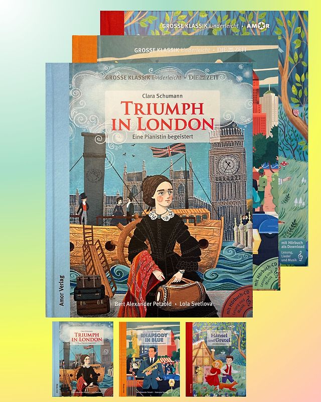 Abenteuerlust: Triumph in London, Rhapsody in Blue, Hänsel und Gretel (3er-Buchpaket plus Hörbücher)