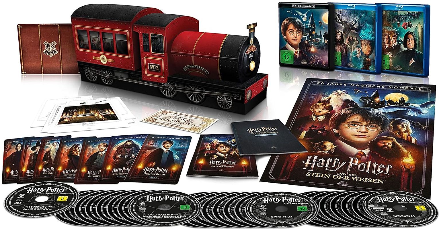 Harry Potter Complete Collection - 8 Filme (4K Ultra HD + Blu-ray, "Howarts Express", Exklusivprodukt) 4K Ultra HD Blu-ray