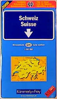 Schweiz Strassenkarte CH 2006