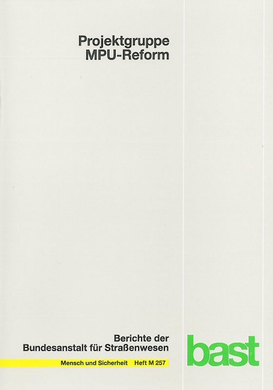 Projektgruppe MPU-Reform