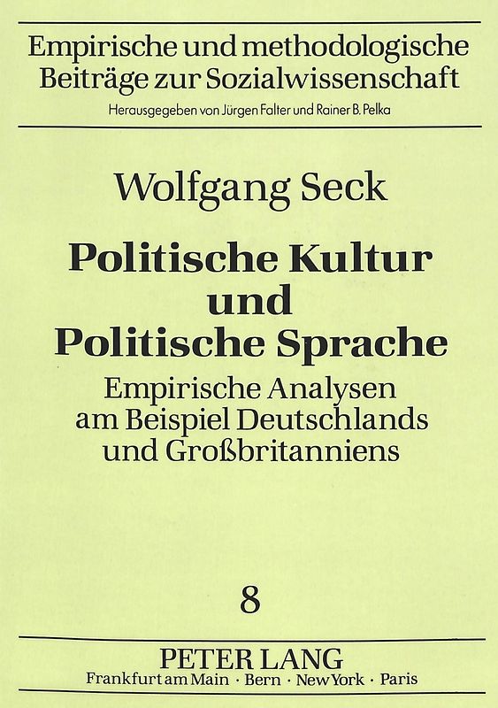Politische Kultur und Politische Sprache