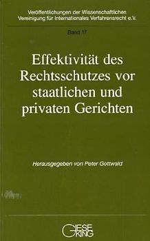 Effektivität des Rechtsschutzes vor staatlichen und privaten Gerichten