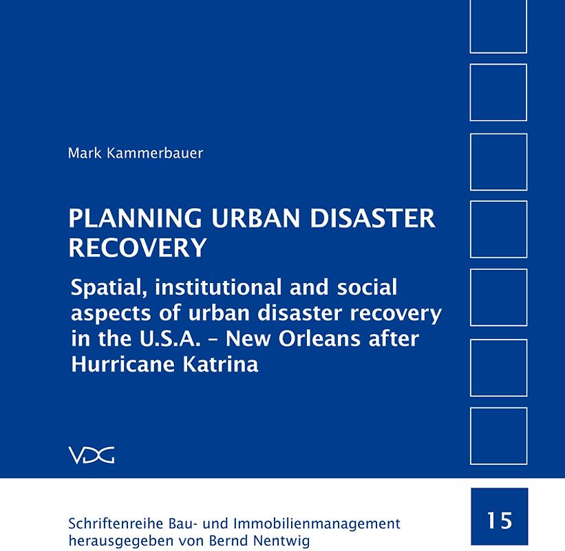 PLANNING URBAN DISASTER RECOVERY
