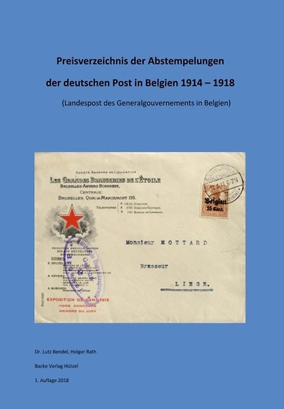 1 Preisverzeichnis der Abstempelungen der deutschen Post in Belgien 1914-1918