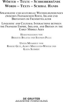 Wörter – Texte – Schreiberhände / Words – Texts – Scribal Hands