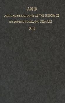 ABHB Annual Bibliography of the History of the Printed Book and Libraries