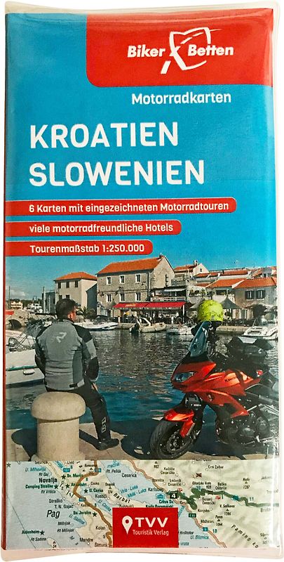 Motorradkarten Set Kroatien Slowenien
