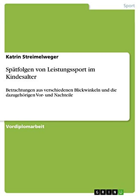 Spätfolgen von Leistungssport im Kindesalter
