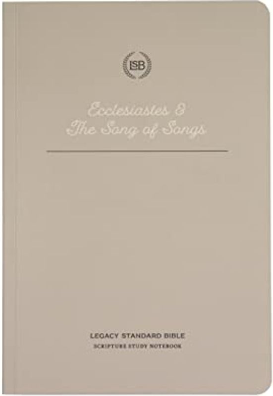 Holy Bible: Lsb Scripture Study Notebook: Ecclesiastes & Song of Songs