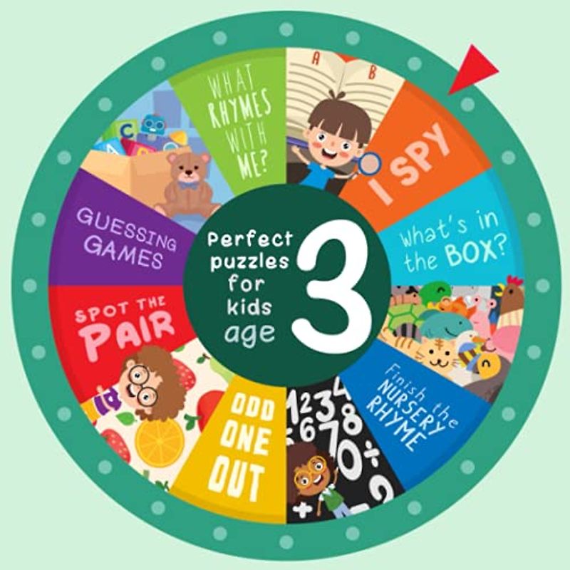 Perfect Puzzles for Kids Age 3: (Featuring I Spy & Odd One Out Games, Spot the Pair Challenges, Find the Rhymes, and much more!)