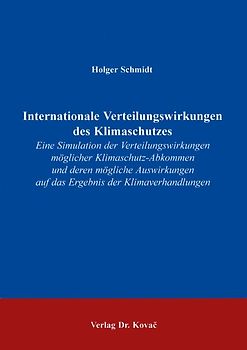 Internationale Verteilungswirkungen des Klimaschutzes