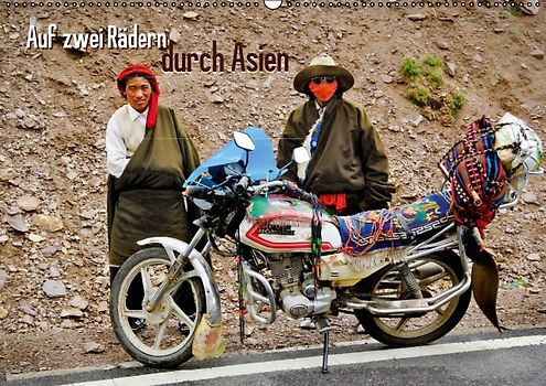 Auf zwei Rädern durch Asien (Posterbuch DIN A2 quer)