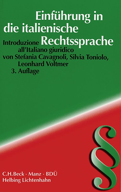 Einführung in die italienische Rechtssprache