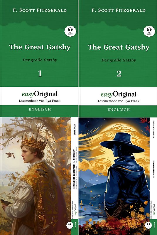 Amerikanische Meisterwerke (4 Bücher + Audio-Online) - Frank-Lesemethode - Kommentierte zweisprachige Ausgabe Englisch-Deutsch