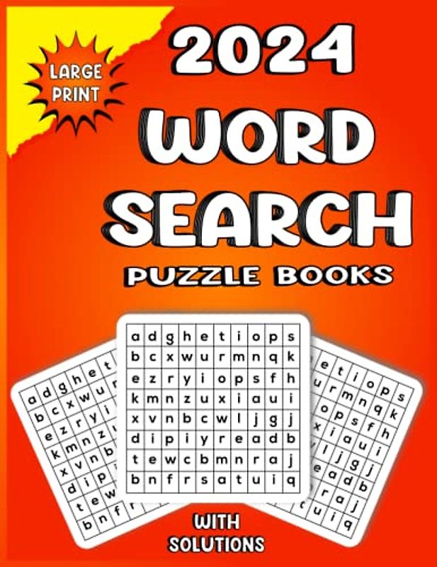 2024 Word Search Puzzle Books: 2024 Puzzle Book for Adults, Seniors to Have Fun and Relax