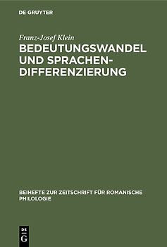 Bedeutungswandel und Sprachendifferenzierung