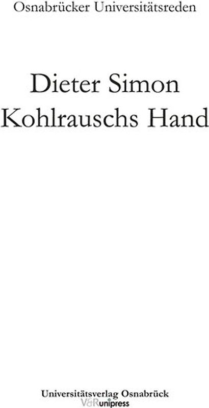 Kohlrauschs Hand