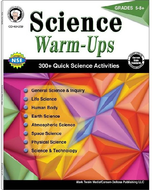 Science Warm-Ups, Grades 5-8