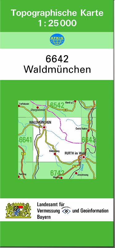 TK25 6642 Waldmünchen