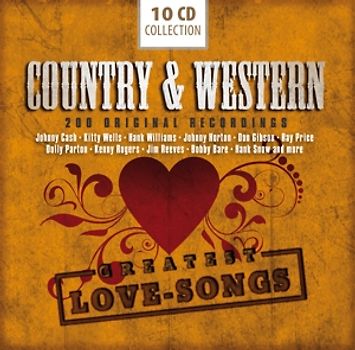 Cash/Snow/Robbins/Young/Gibson/Foley/+ - Country & Western-200 Greatest Love Songs [10 CDs]
